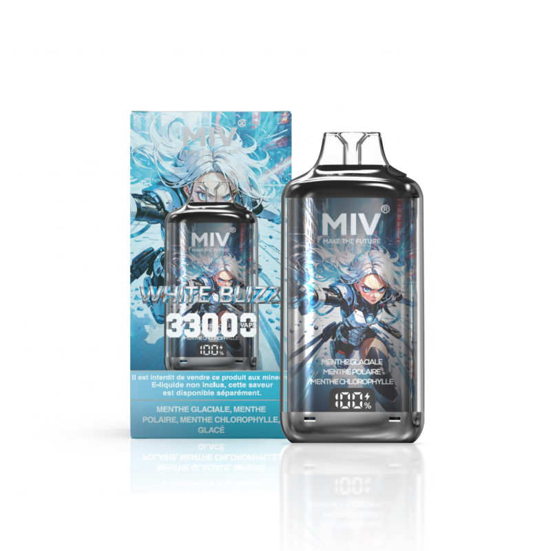 White blizz - 33K VAPS - MIV Pod System