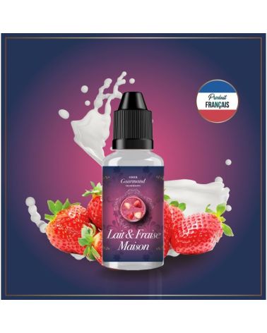 Lait Et Fraise Maison 30ml concentré