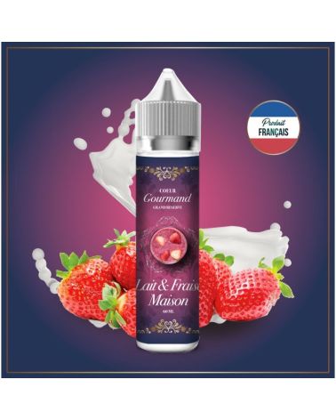 Lait et Fraise Maison 50ml 00mg